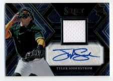 2023 Panini Select Rookie Jersey Autographs Tyler Soderstrom #PJA-TS card