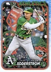 2024 Topps Holiday Base Set Tyler Soderstrom #H127 card