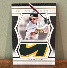 2025 Topps Definitive Collection Jumbo Relic Collection Tyler Soderstrom #DJRC-TSO card