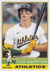 2025 Topps Heritage Base Set Tyler Soderstrom #84 card
