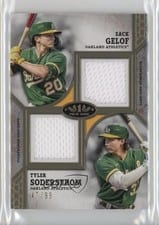 2024 Topps Tier One Dual Player Relics Tyler Soderstrom / Zack Gelof #DPR-GS card