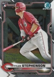 2021 Bowman Chrome Base Set Tyler Stephenson #87 card