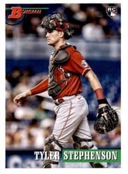 2021 Bowman Heritage Base Set Tyler Stephenson #9 card