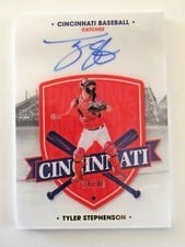 2021 Panini Chronicles America's Pastime Autographs Tyler Stephenson #AP-TS card