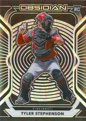 2021 Panini Chronicles Obsidian Tyler Stephenson #55 card