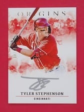 2021 Panini Chronicles Origins Autographs Silver Ink Tyler Stephenson #OASI-TS card