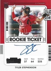 2021 Panini Contenders Base Set Tyler Stephenson #113 card
