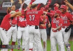 2021 Stadium Club Chrome Base Set Tyler Stephenson #221 card