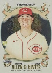 2021 Topps Allen & Ginter Chrome Base Set Tyler Stephenson #299 card