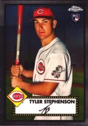 2021 Topps Chrome Platinum Anniversary Base Set Tyler Stephenson #34 card