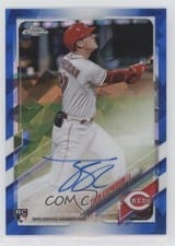 2021 Topps Chrome Sapphire Edition Rookie Autographs Tyler Stephenson #RA-TS card