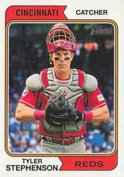2023 Topps Heritage Base Set Tyler Stephenson #691 card