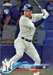 2018 Topps Chrome Base Set Tyler Wade #32 card