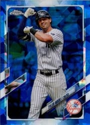 2021 Topps Chrome Update Sapphire Edition Base Set Tyler Wade #US115 card