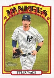 2021 Topps Heritage Base Set Tyler Wade #534 card