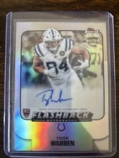 2025 Finest Flashback Autographs Tyler Warren #FBA-TW card