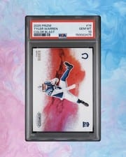 2025 Panini Prizm Color Blast Tyler Warren #14 card
