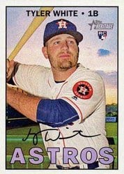 2016 Topps Heritage Base Set Tyler White #710 card