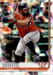 2019 Topps Chrome Sapphire Edition Base Set Tyler White #545 card