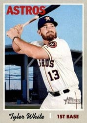 2019 Topps Heritage Base Set Tyler White #272 card