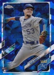 2021 Topps Chrome Update Sapphire Edition Base Set Tyler Zuber #US81 card