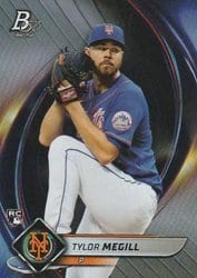 2022 Bowman Platinum Base Set Tylor Megill #63 card