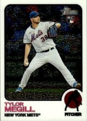 2022 Topps Heritage Chrome Tylor Megill #140 card
