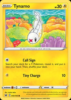 2022 Lost Origin Tynamo #59 card