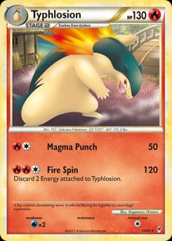 2011 Call of Legends Typhlosion #35 card