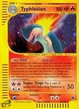 2002 Expedition Base Set Typhlosion #28 card