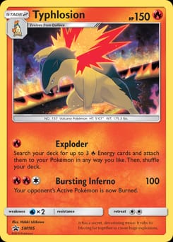 2017 SM Black Star Promos Typhlosion #SM185 card