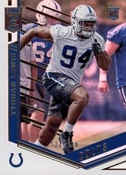 2018 Donruss Elite Base Set Tyquan Lewis #137 card