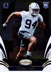 2018 Panini Certified Base Set Tyquan Lewis #191 card