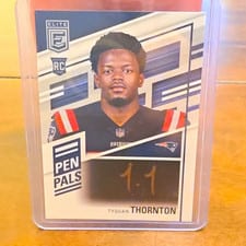 2022 Donruss Elite Pen Pals Tyquan Thornton #PP-TT card