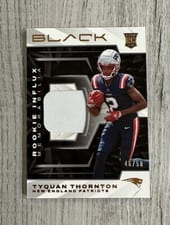 2022 Panini Black Rookie Influx Memorabilia Tyquan Thornton #RIM-TTH card