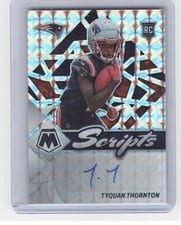 2022 Panini Mosaic Rookie Scripts Tyquan Thornton #RS-TT card