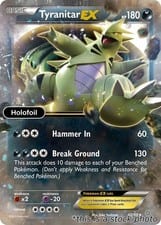 2015 Ancient Origins Tyranitar-EX #42 card