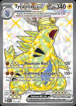 Obsidian Flames Tyranitar ex #211 card