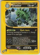 2002 Expedition Base Set Tyranitar #66 card