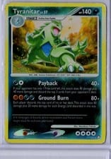 2007 Mysterious Treasures Tyranitar #17 card