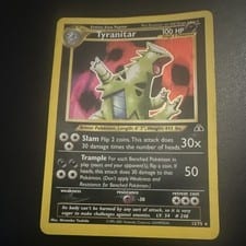 Neo Discovery Tyranitar #12 card