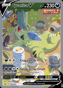 2021 Battle Styles Tyranitar V #155 card