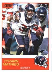 2019 Score Base Set Tyrann Mathieu #50 card