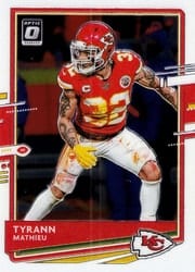 2020 Donruss Optic Base Set Tyrann Mathieu #4 card