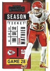 2020 Panini Contenders Base Set Tyrann Mathieu #5 card