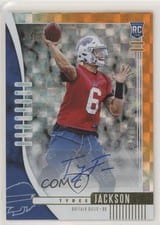 2019 Panini Absolute Tyree Jackson Orange Mosaic Autograph #145 card