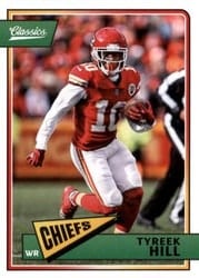 2018 Panini Classics Base Set Tyreek Hill #52 card