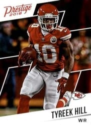 2018 Panini Prestige Base Set Tyreek Hill #161 card
