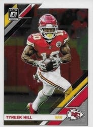2019 Donruss Optic Base Set Tyreek Hill #3 card