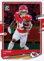 2020 Donruss Optic Base Set Tyreek Hill #2 card